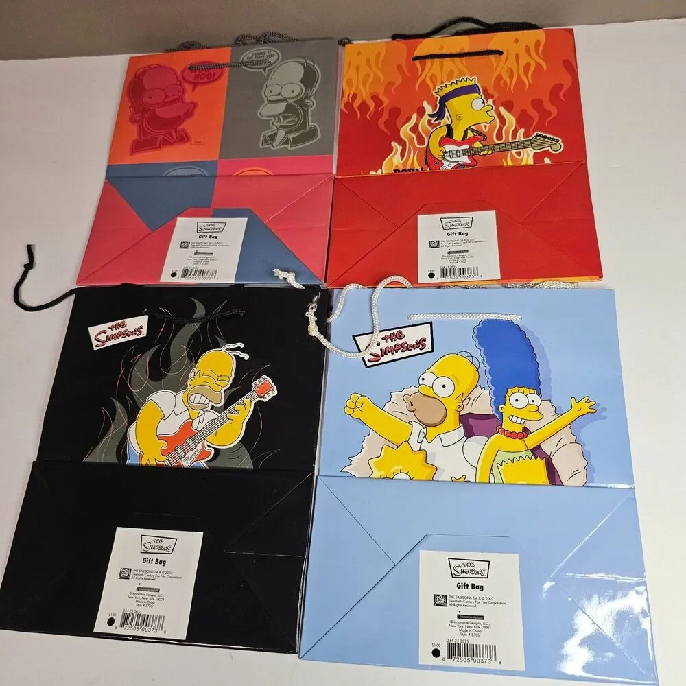 New Lot of 4 Simpsons Gift Bags 9